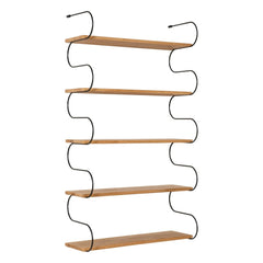 Schneid Studio - Estante de madera de roble Onda | Negro