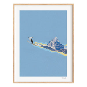 Ciel Glue - Póster Águila Montaña nº3 - Edición Limitada | Azul