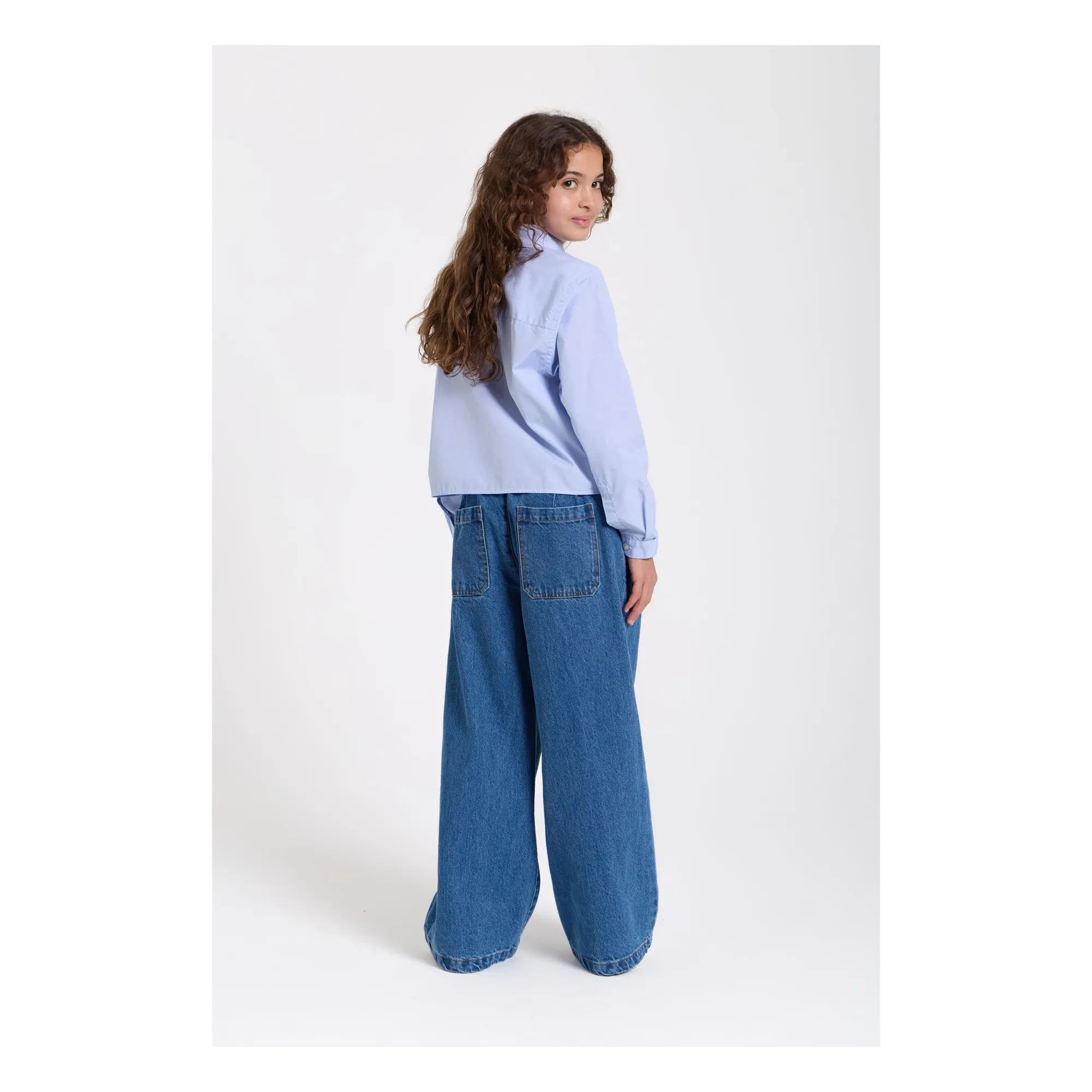 Smallable Kid - Vaqueros anchos Paloma | Azul vaquero