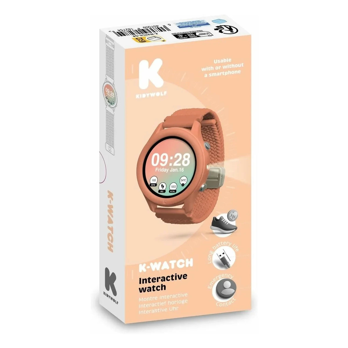 Kidywolf - Reloj conectado | Coral