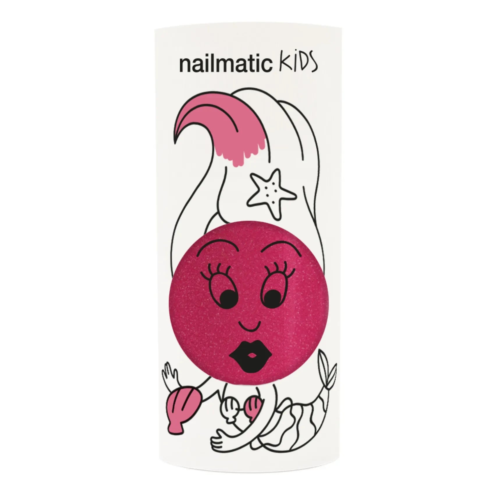 Nailmatic Kids - Sissi Esmalte de Uñas con Brillantina - 8 ml | Rosa