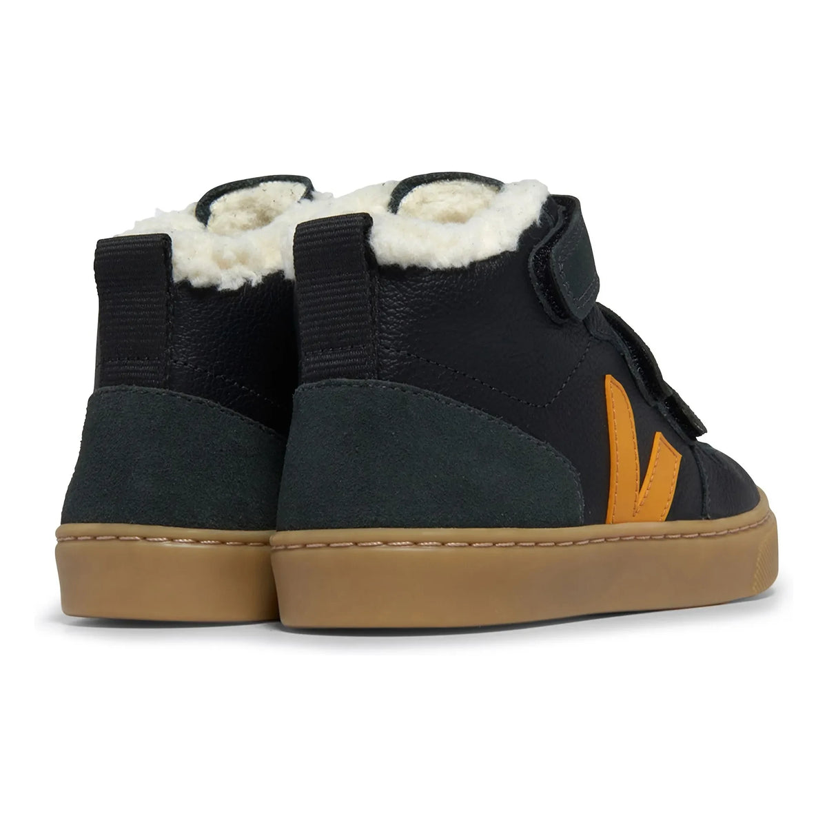 Veja - Zapatillas V-10 Mid Scratch Lined | Negro