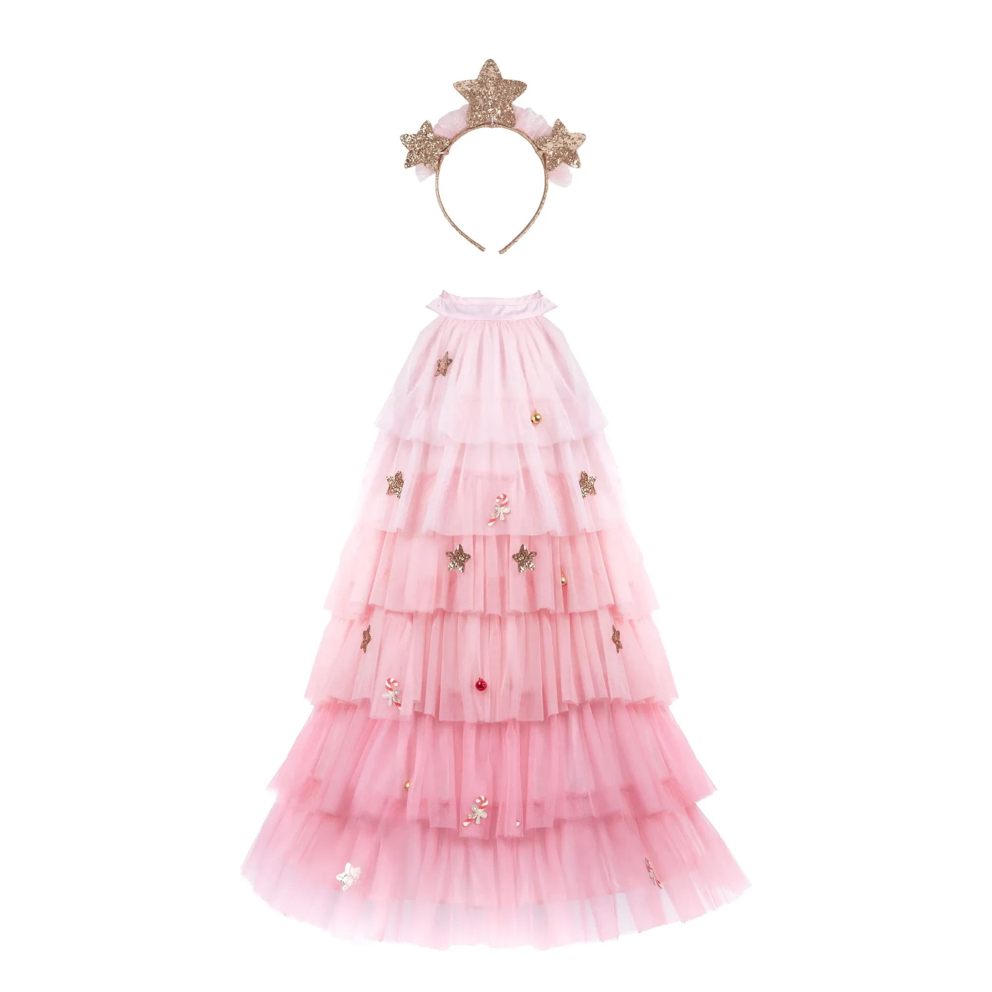 Great Pretenders - Vestido de árbol de Navidad con diadema | Rosa