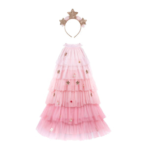 Great Pretenders - Vestido de árbol de Navidad con diadema | Rosa