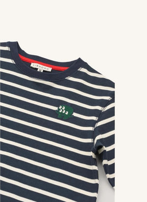 Liewood - Tyler Camiseta de Algodón Orgánico a Rayas | Azul Marino