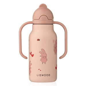 Liewood - Kimmie Paslanmaz Çelik Su Şişesi - 250 ml | Wild child/Rosey