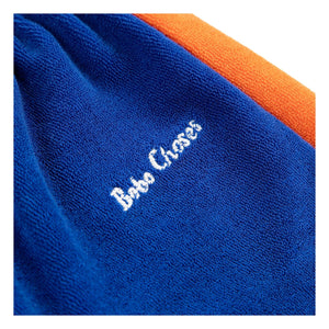 Bobo Choses - Jogger de felpa de algodón orgánico con raya de contraste | Azul real