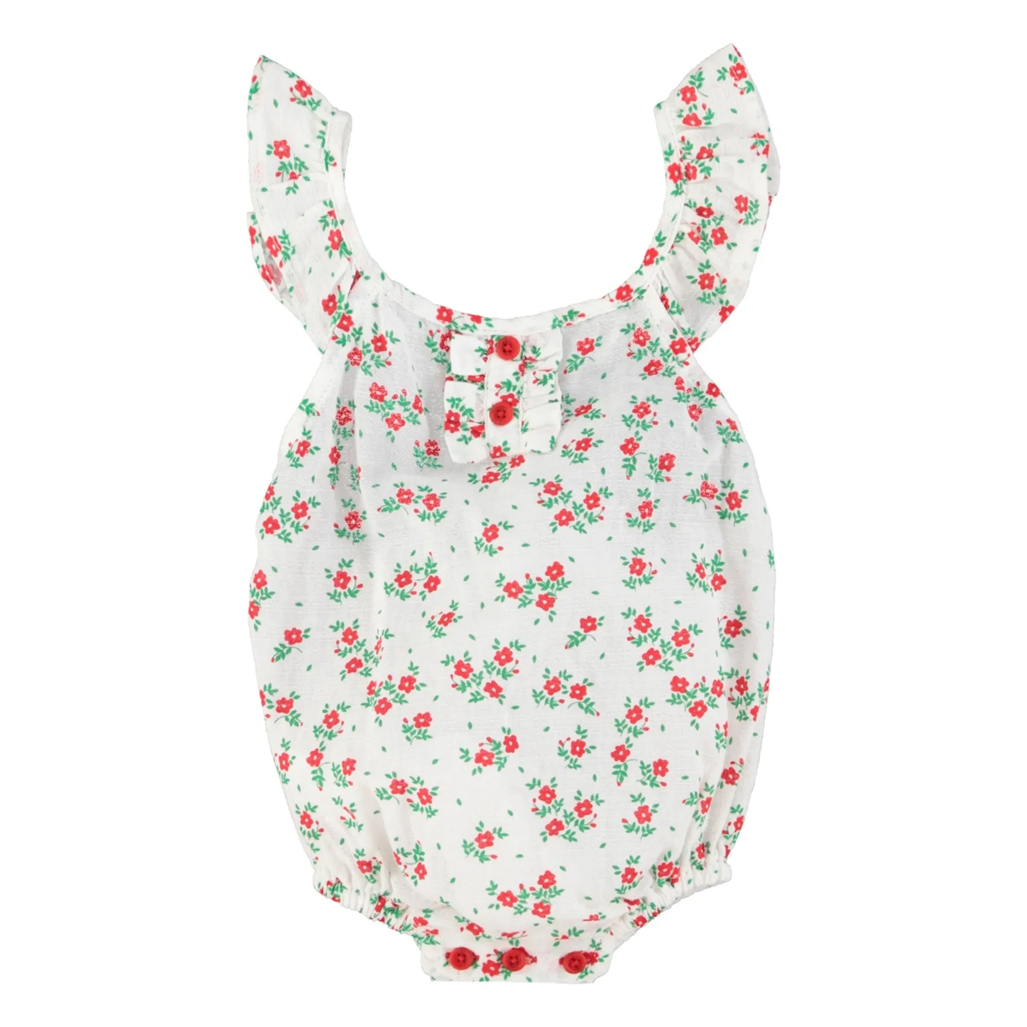 Piupiuchick - Mono de algodón orgánico con estampado floral | Blanco