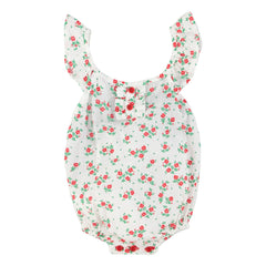 Piupiuchick - Mono de algodón orgánico con estampado floral | Blanco
