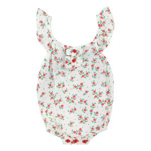 Piupiuchick - Mono de algodón orgánico con estampado floral | Blanco