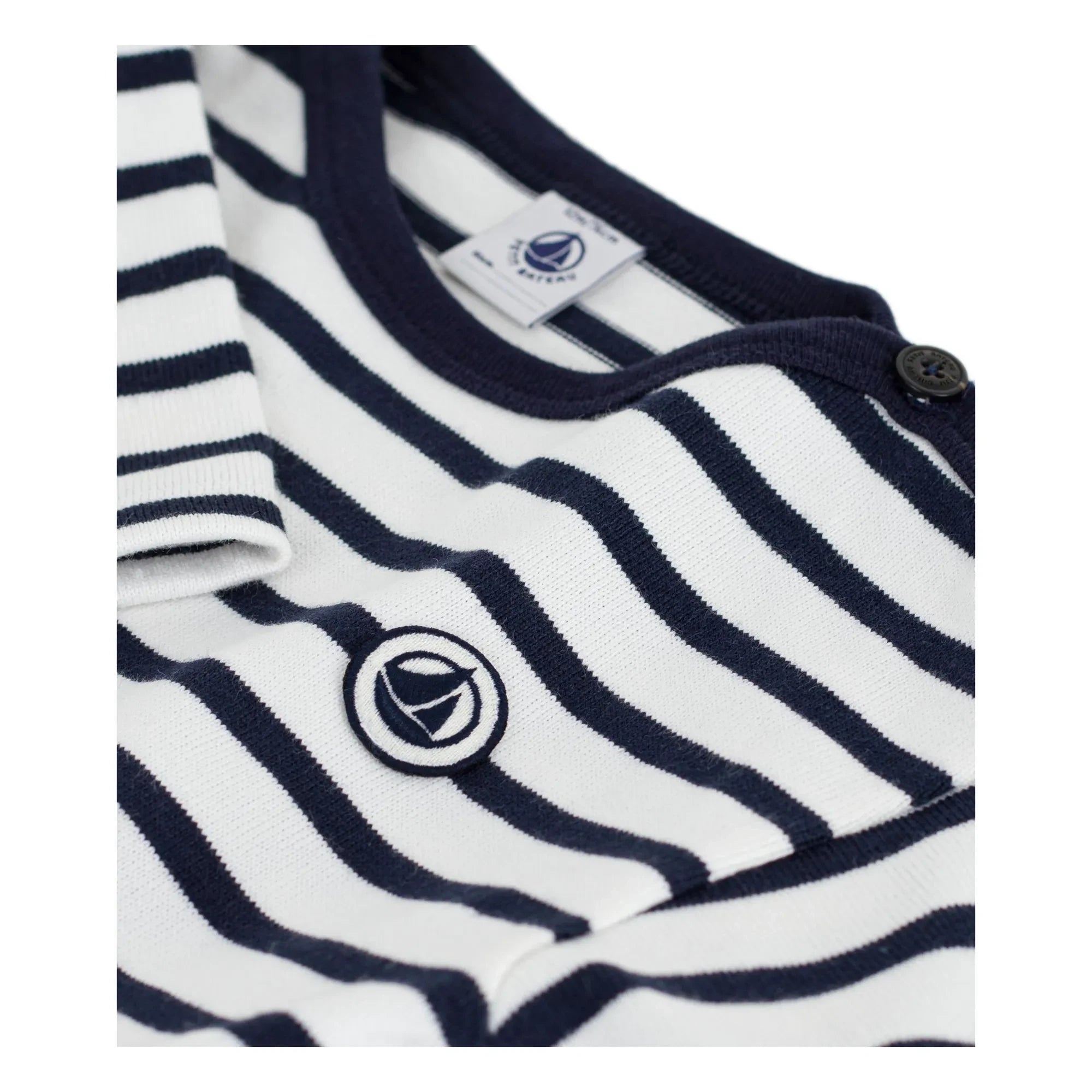 Petit Bateau - Camiseta Bebé Marinera | Blanco