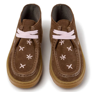 Camper - Botas Kiddo con cordones florales | Marrón