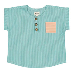 Loir - Chaqueta a rayas Kurta | Turquesa