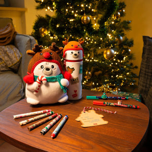 Legami - Set de 2 Bolígrafos con Adornos de Animales - Jingle All Way