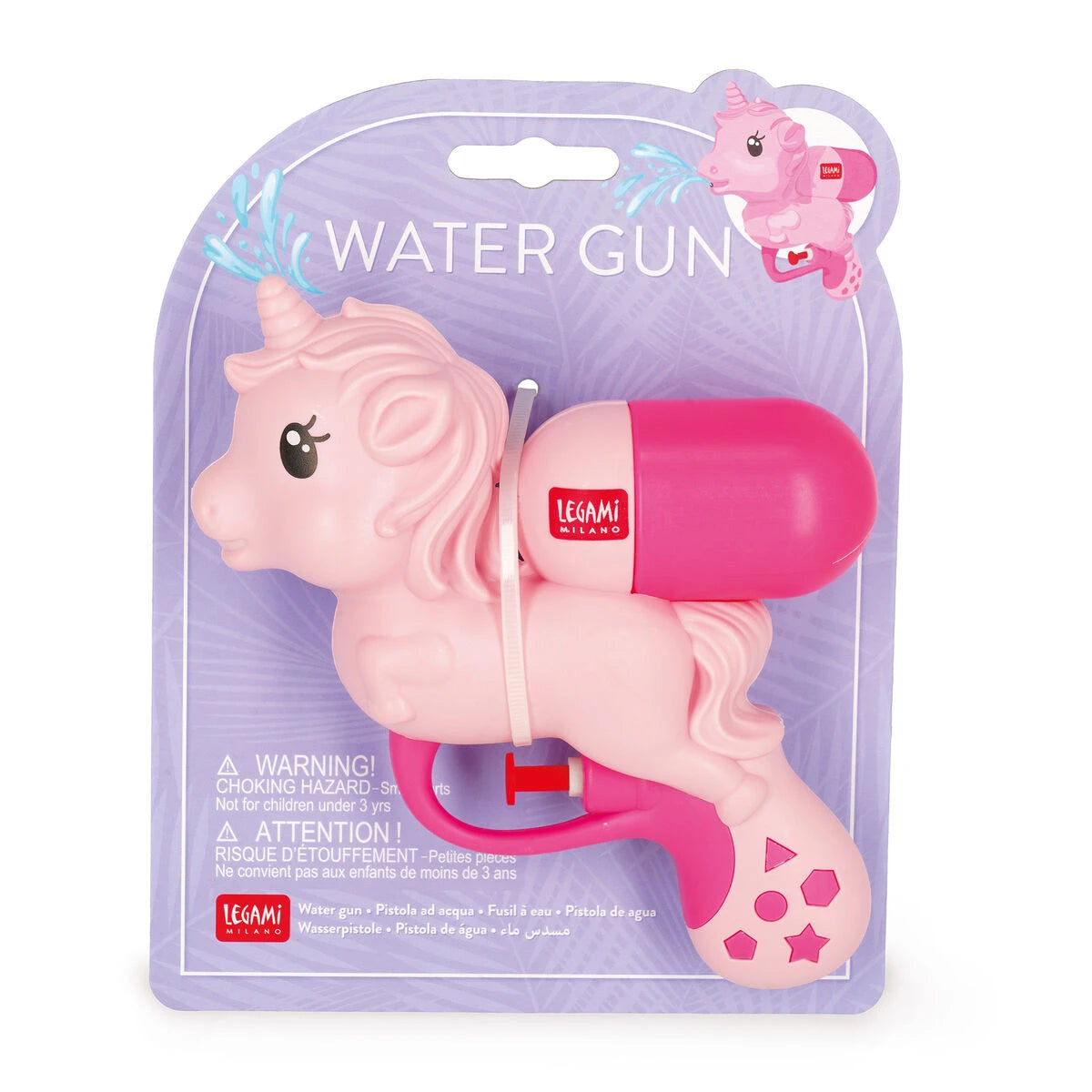 Legami - Pistola de Agua Unicornio para Niños - Pistola de Agua