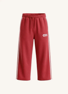 Cos I Said So - Pantalón jogger de algodón orgánico con logo grande | Rojo