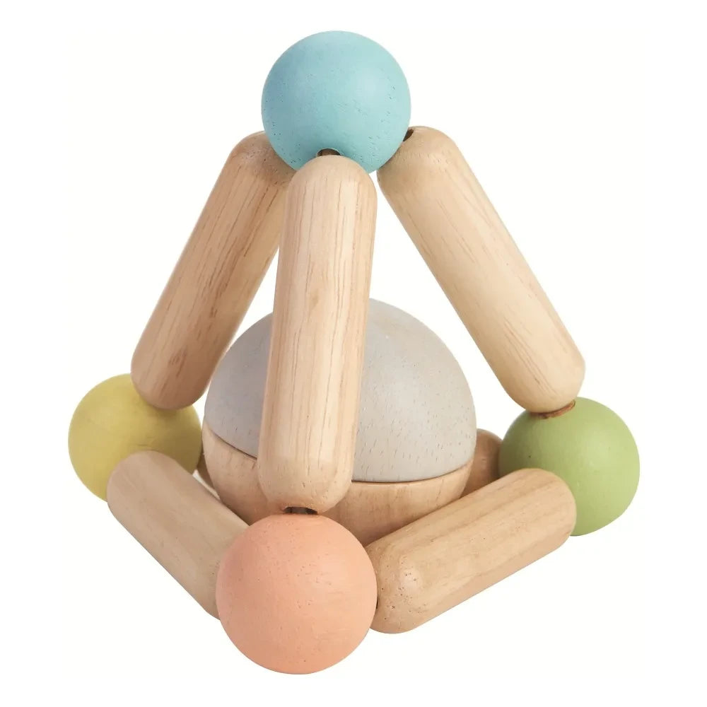 Plan Toys - Sonajero triangular de colores pastel