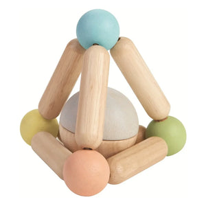 Plan Toys - Sonajero triangular de colores pastel