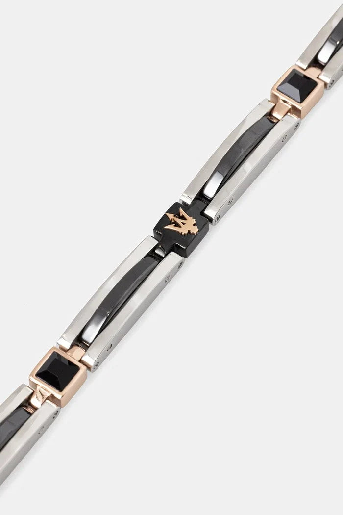 Pulsera MASERATI de CERÁMICA y cristal para hombre de acero inoxidable