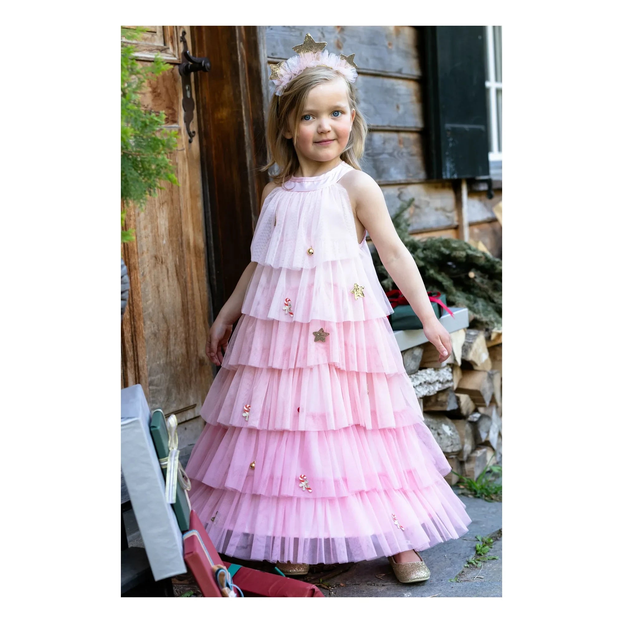 Great Pretenders - Vestido de árbol de Navidad con diadema | Rosa
