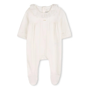 Chloé - Set de pijama y manta de algodón orgánico | Blanco
