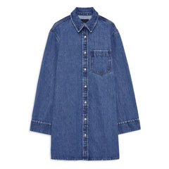 Anine Bing - Denim Mary elbise | Mavi
