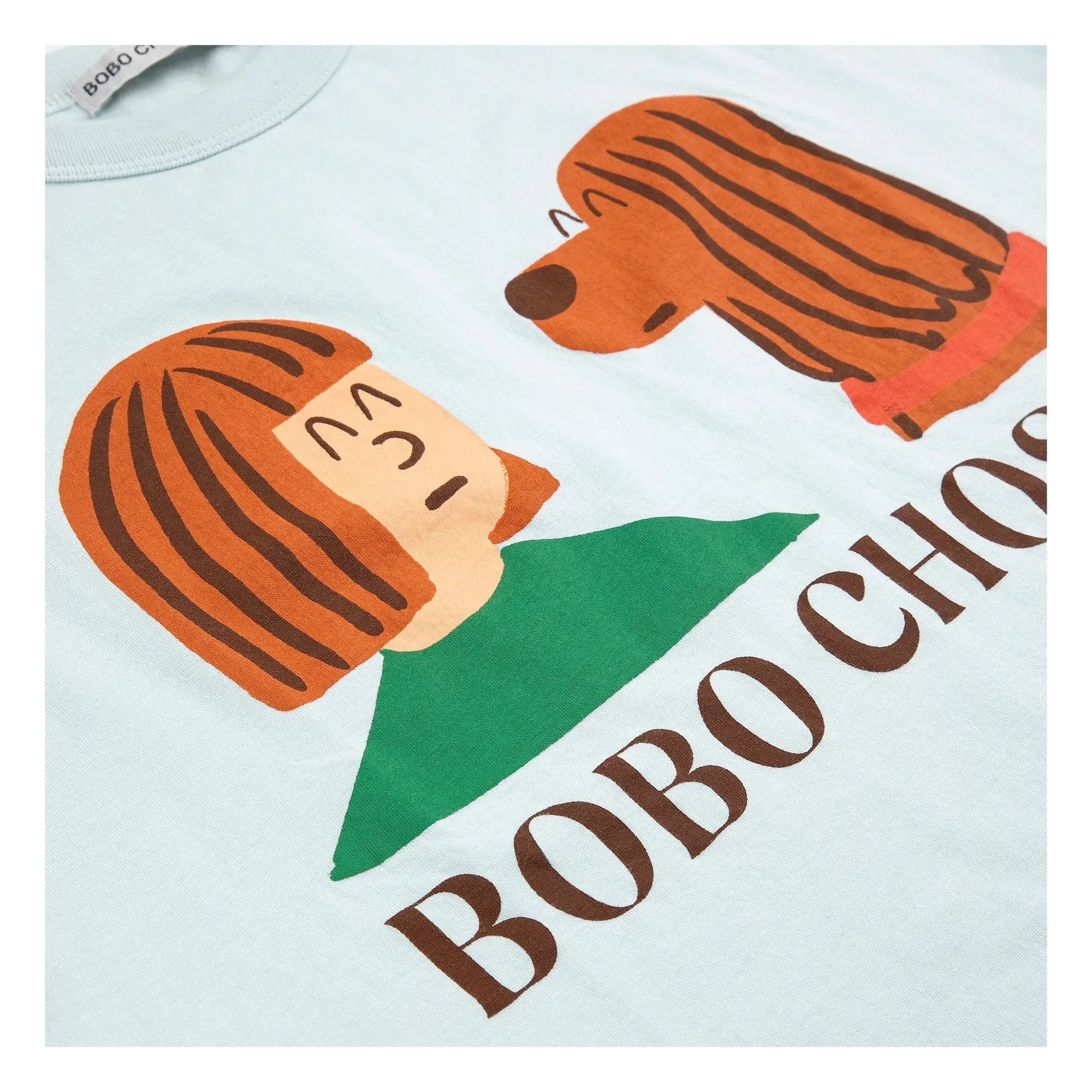 Bobo Choses - Camiseta Friends Algodón orgánico | Azul claro