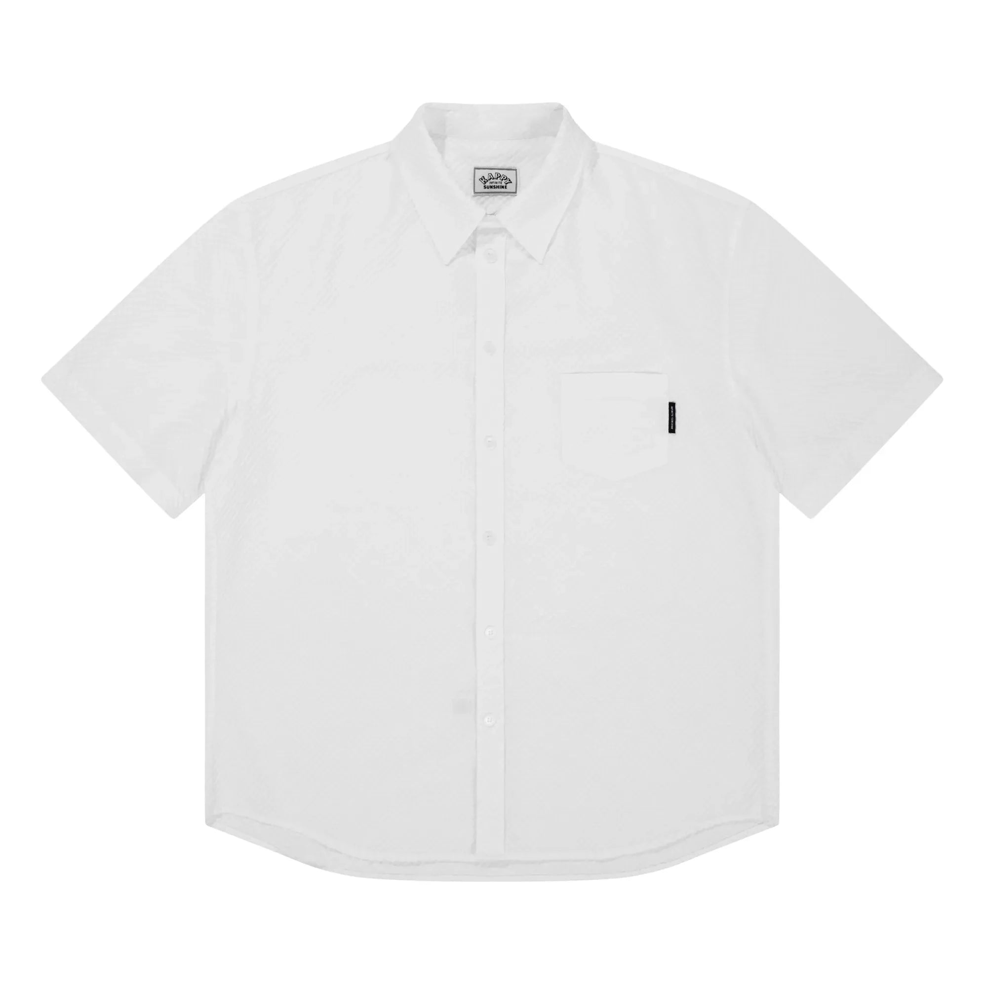 Kappy - Camisa a cuadros de seersucker | Blanco
