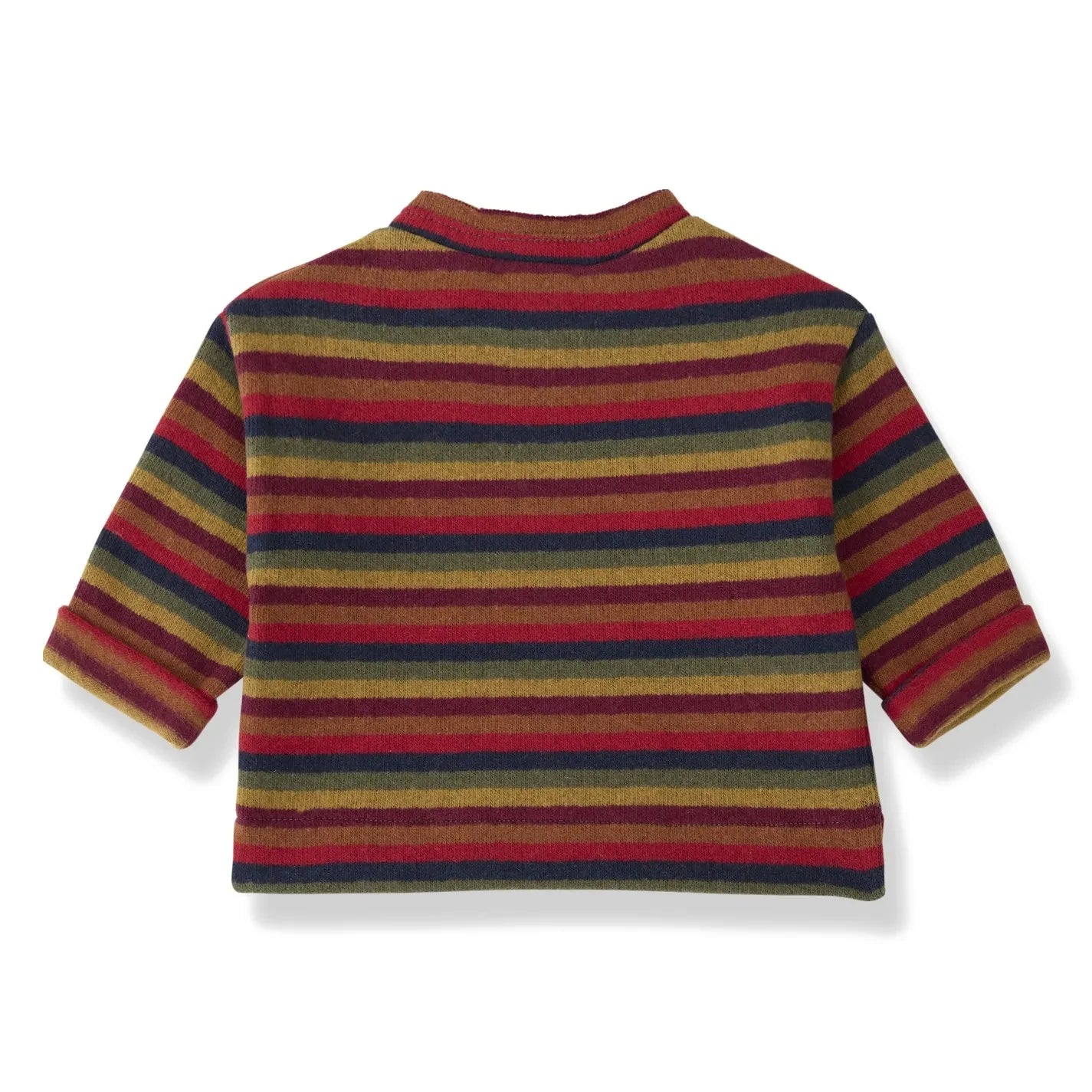 1+ in the family - Çizgili Nain Sweatshirt | Kırmızı