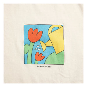 Bobo Choses - Camiseta de algodón orgánico Gardening Time | Crudo