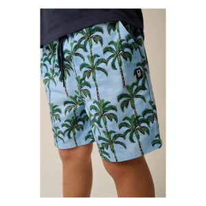 Tumble N'Dry - Pantalón corto Melanesia Palm | Azul claro
