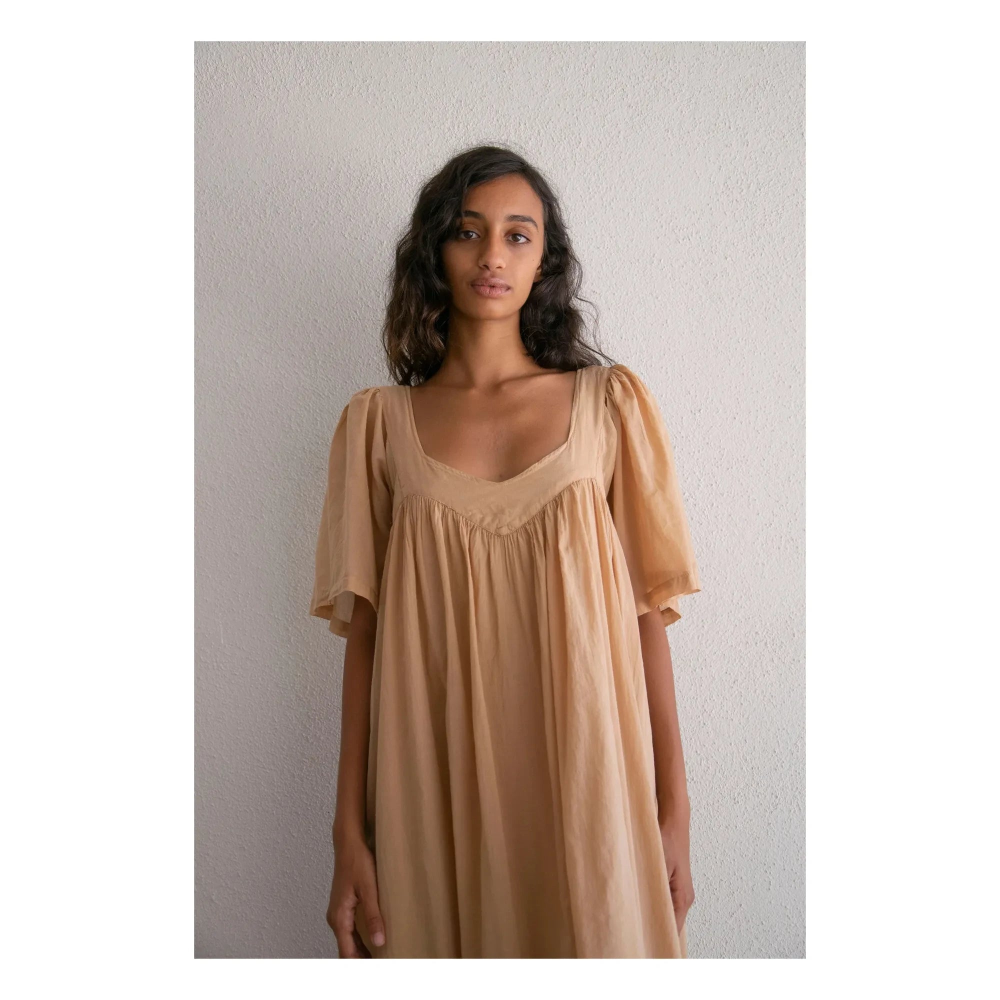 THEAVANT - Vestido de algodón de voile Jade | Ámbar