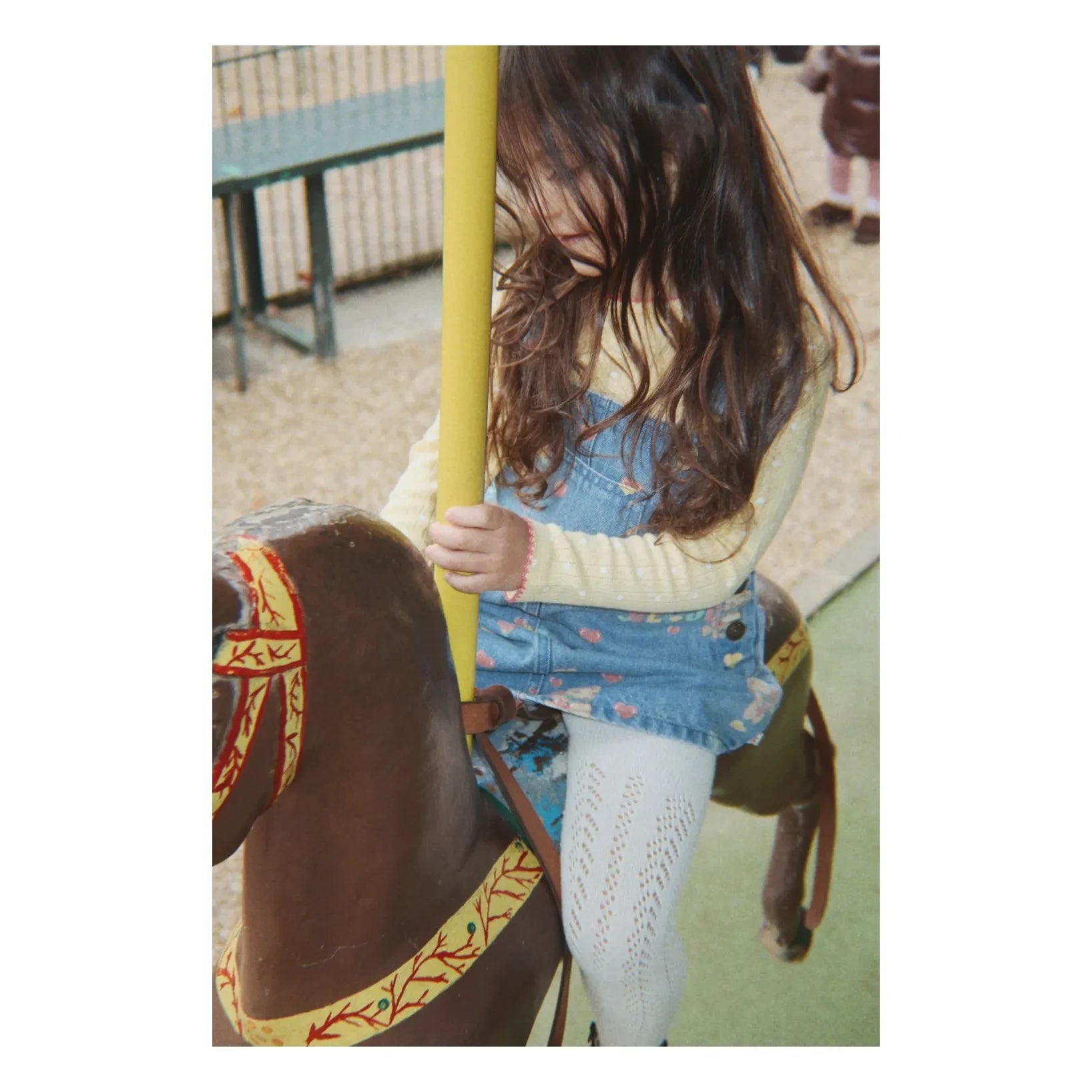 Konges Sløjd - Magot Ayı Denim Elbise, Organik Pamuk | Mavi