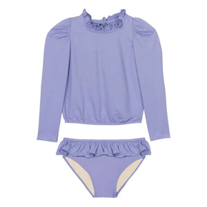 Mipounet - Traje de baño de manga larga rosa | Morado