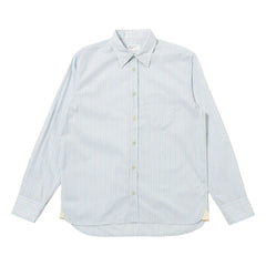 Universal Works - Camisa a rayas Lazy Day | Azul claro