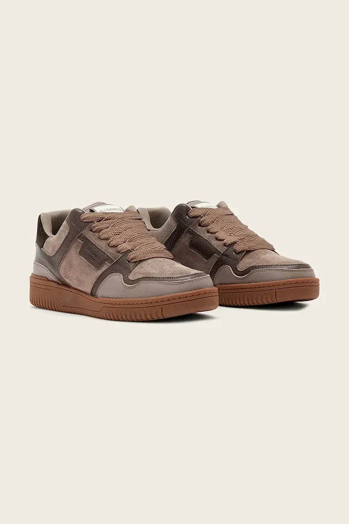 AllSaints Regan Plus Zapatilla Deportiva de Cuero de Perfil Bajo para Hombre