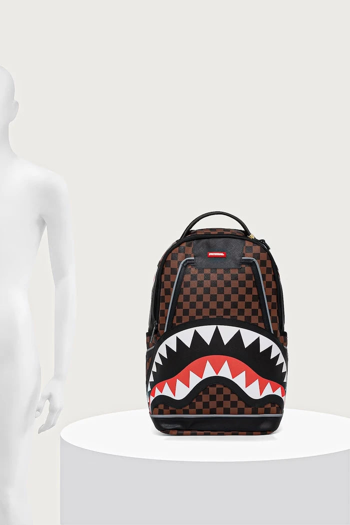 Sprayground - Mochila Marrón de Tiburones en París 910B7409NSZ