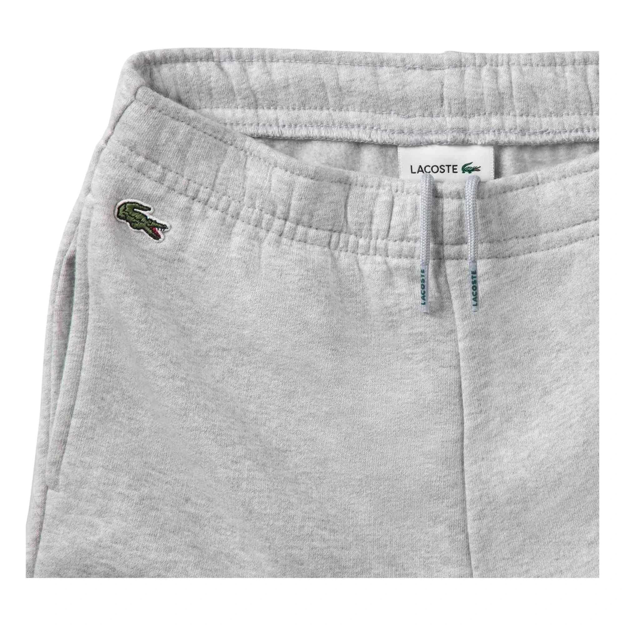 Lacoste - Jogger con logo de algodón orgánico | Gris jaspeado