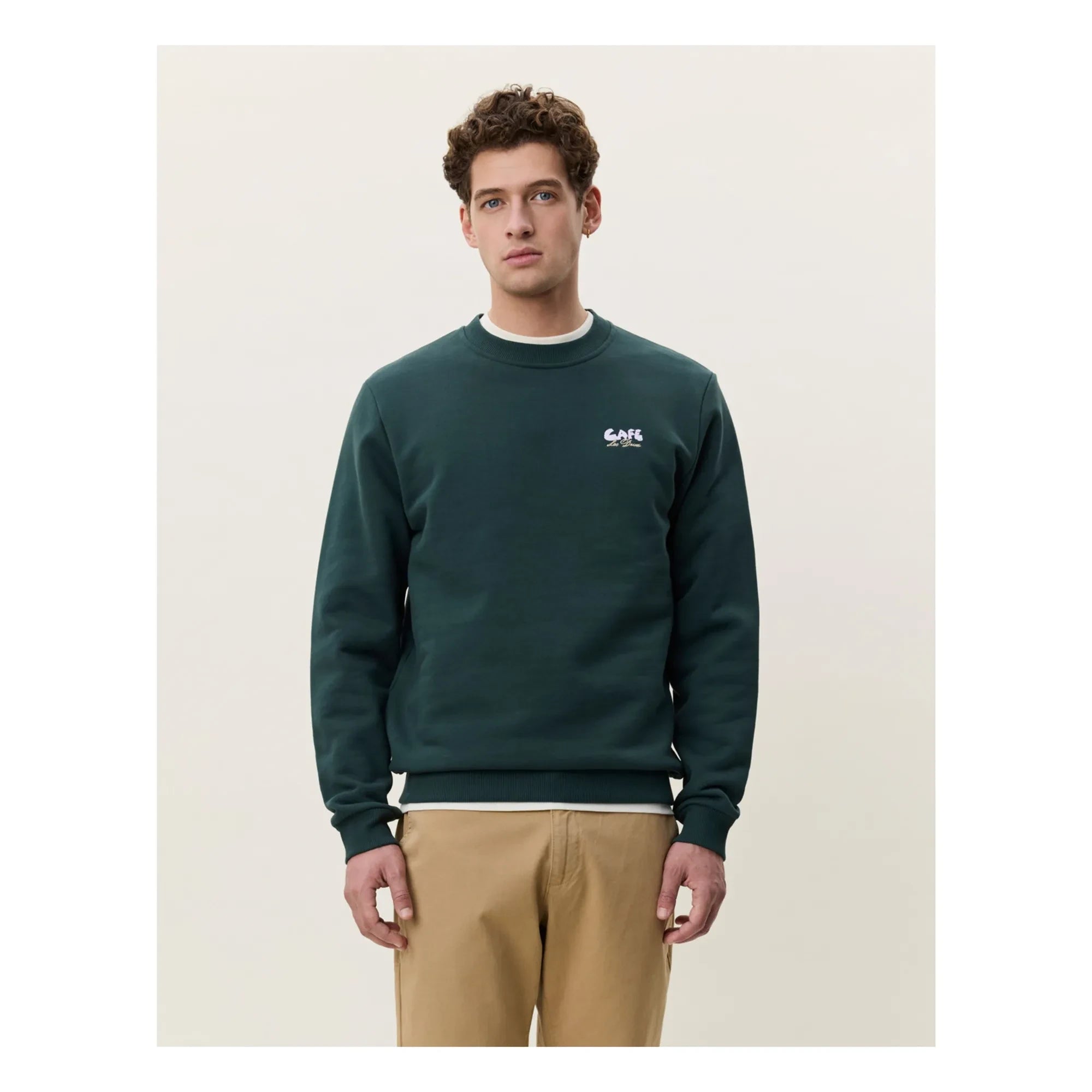 Les Deux - Sweat Café | Koyu yeşil