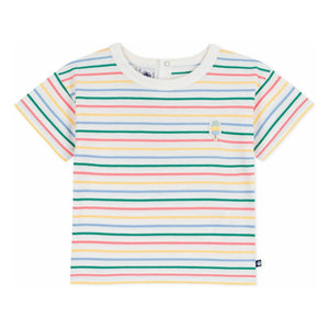 Petit Bateau - Camiseta con rayas Ice | Blanco
