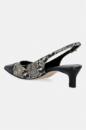 Zapatos de tacón Amara Toe Cap Sling Pump de cuero de MICHAEL Michael Kors