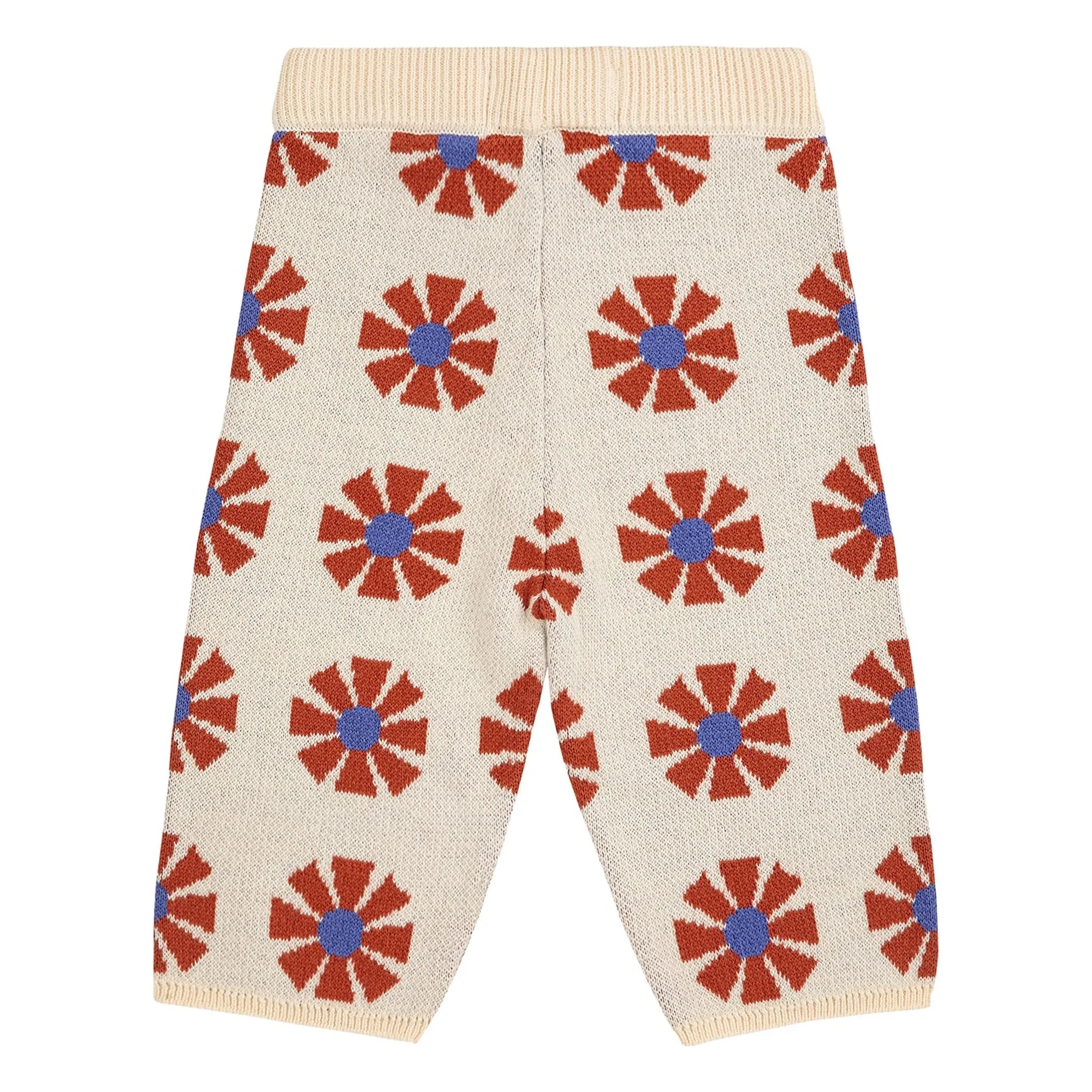 Bobo Choses - Pantalón de punto jacquard de algodón orgánico | Beige