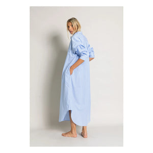 Smallable Mujer - Vestido camisa de rayas Melissa | Azul claro