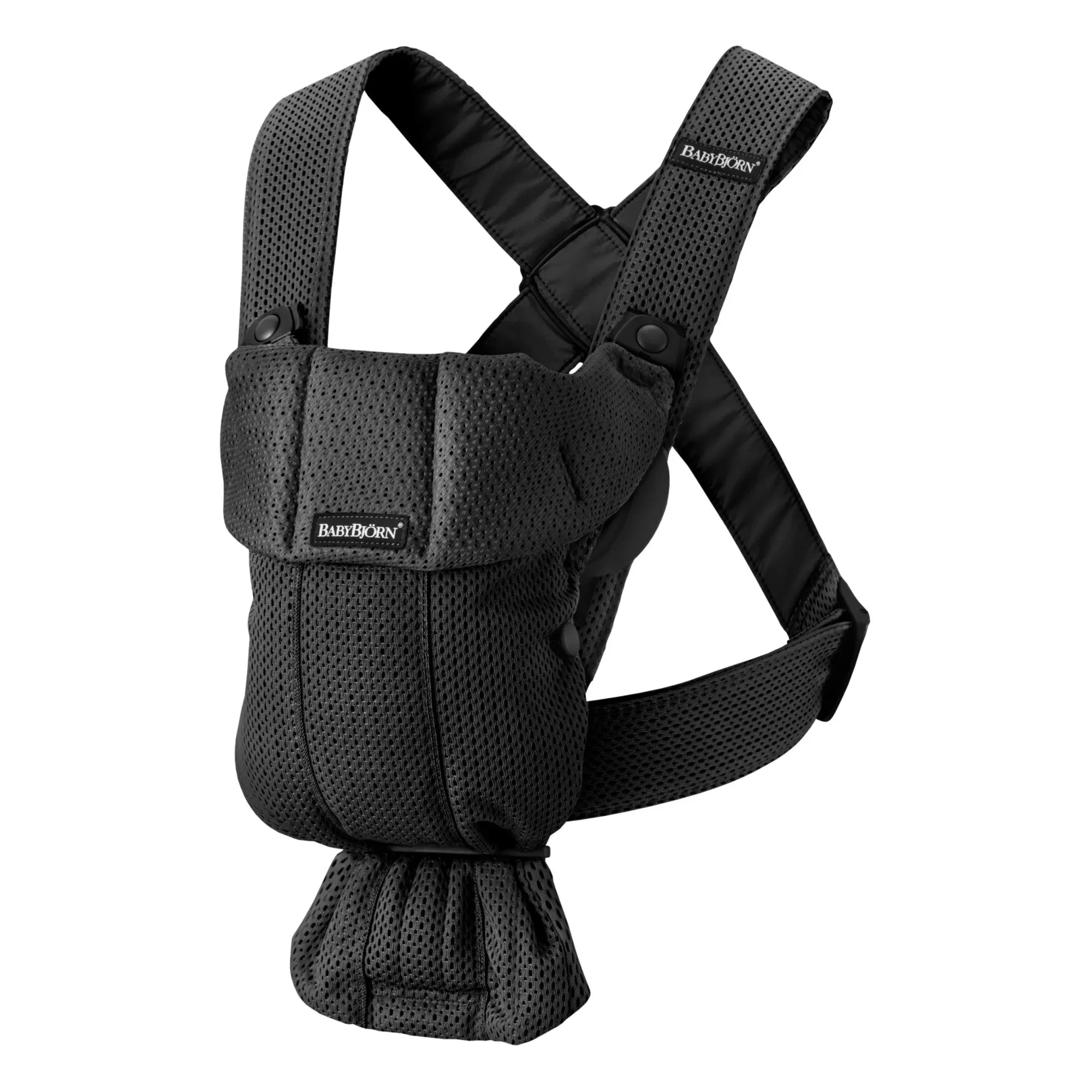BabyBjörn - Mochila Portabebés Mini Malla | Negro