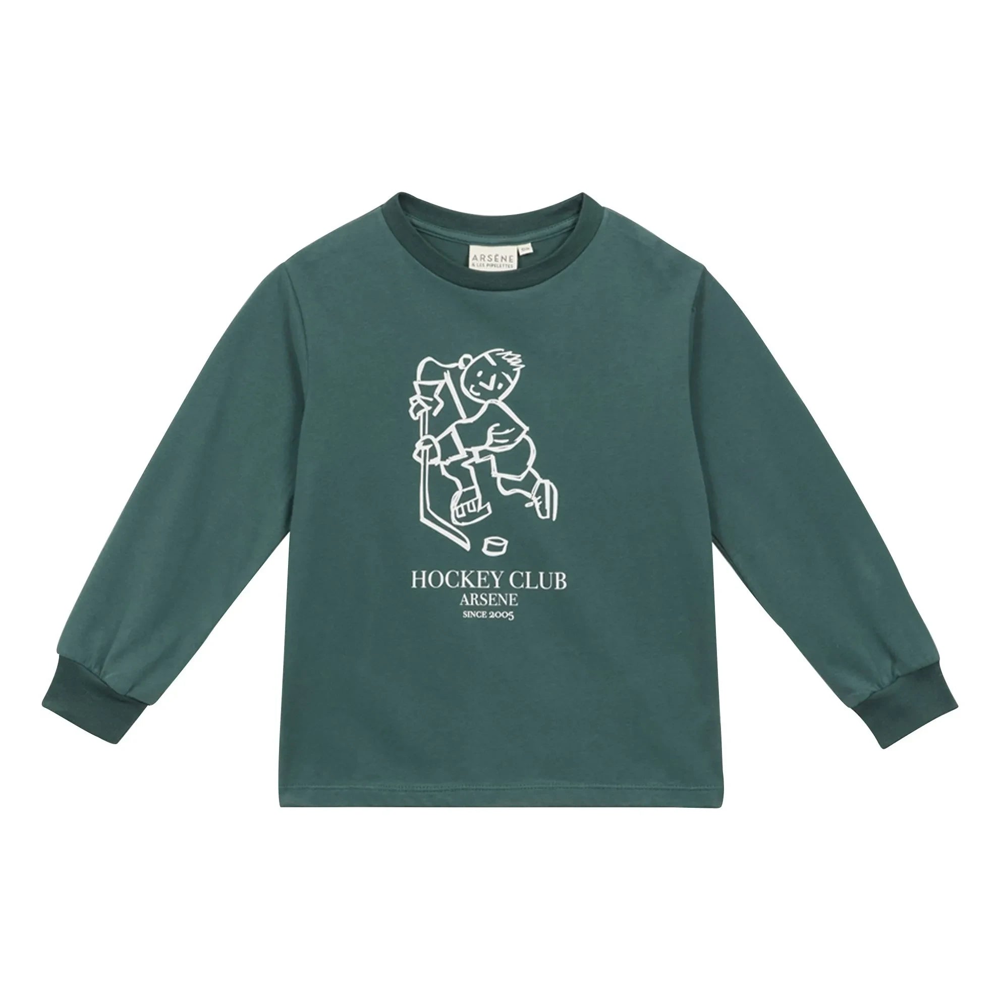 Arsène et Les Pipelettes - Camiseta Gerd de algodón orgánico | Verde bosque