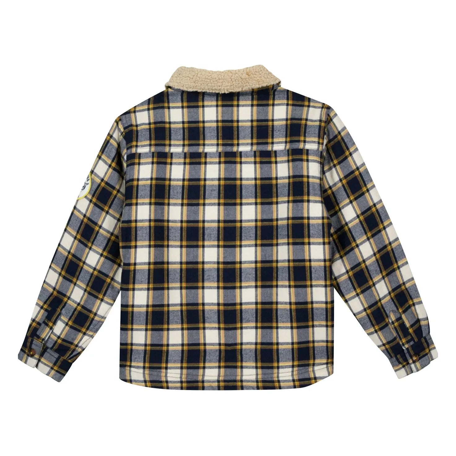 Bonton - Piloti Ekoseli Ceket | Beyaz