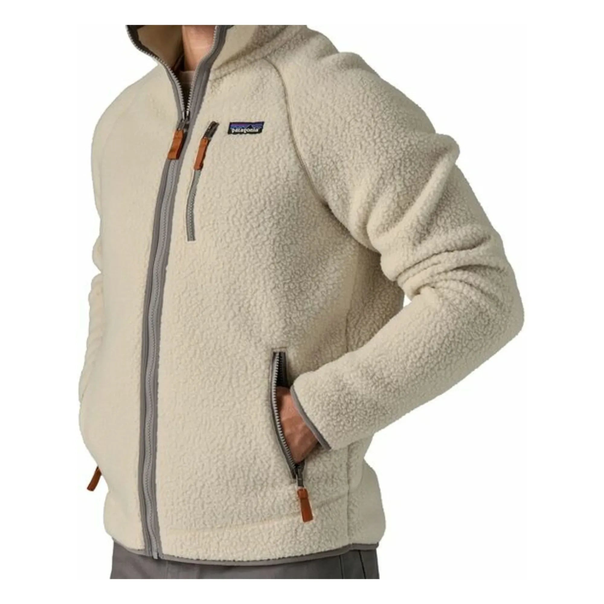 Patagonia - Forro polar con cremallera Retro Pile de fibras recicladas | Crudo