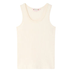 Bonpoint - Camiseta de tirantes de canalé Edina | Crema