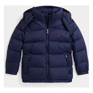 Ralph Lauren - Chaqueta acolchada con logotipo de fibra reciclada | Azul marino