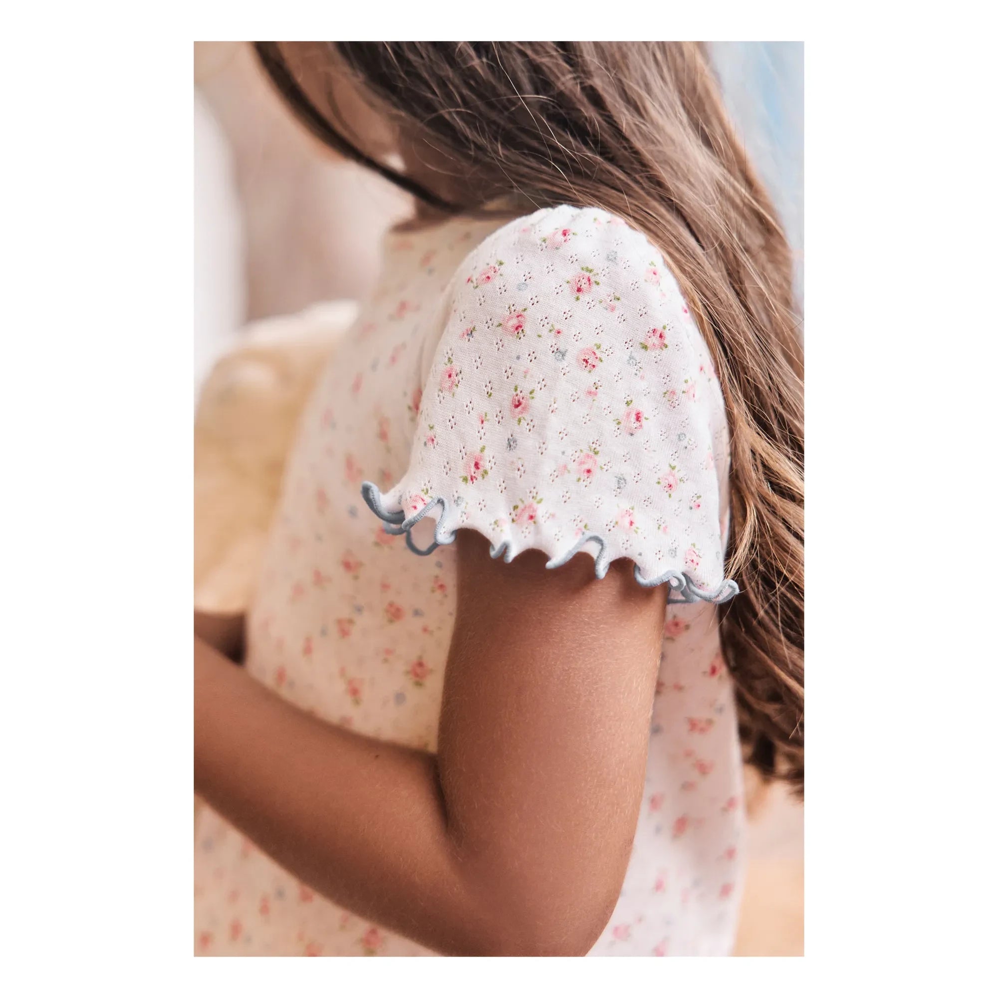 Tartine et Chocolat - Pijama corto estampado floral | Crudo